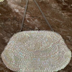 VTG La Regale Sequin & Pearl Formal Purse